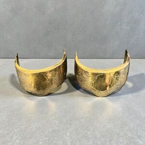 Vintage silver boot Heel tips